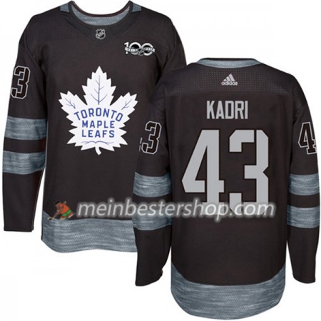 Toronto Maple Leafs Nazem Kadri 43 1917-2017 100th Anniversary Adidas Schwarz Trikot Authentic - Herren